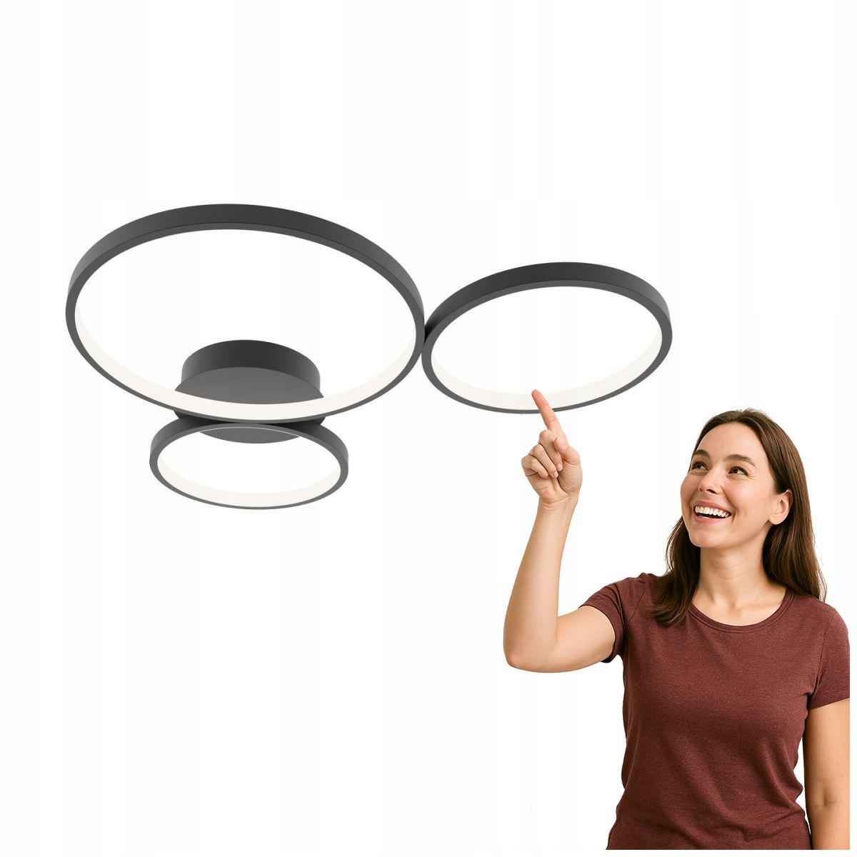 Led stropná lampa 40W Maver SPL-20452-3-BK Italux