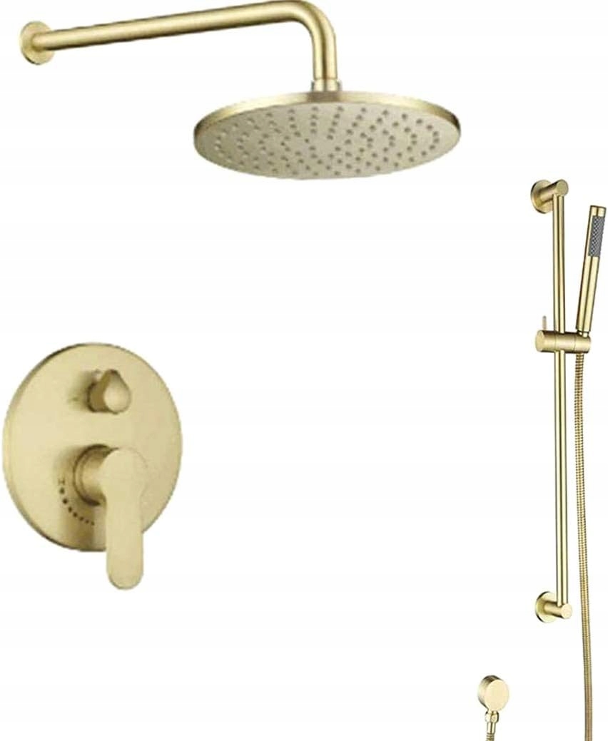 Podomítkový sprchový set s dešťovou sprchou Zlatý Valaz