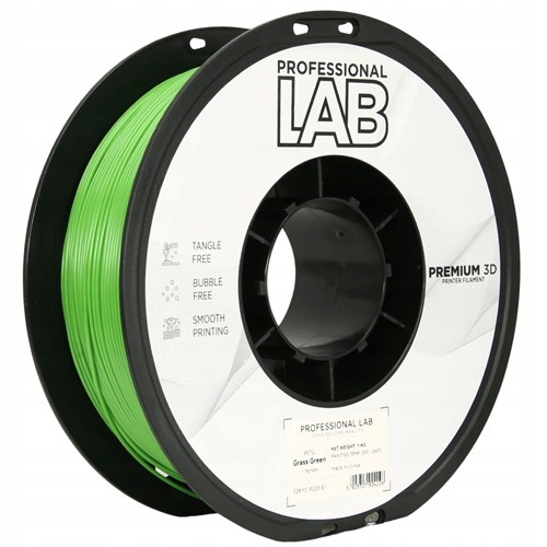 10x Filament Petg Grass Green Tráva Zeleň Prof. Lab. 1,75 mm 1 kg