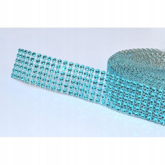 

Taśma diamentowa 3 cm dżety Turkus 9m