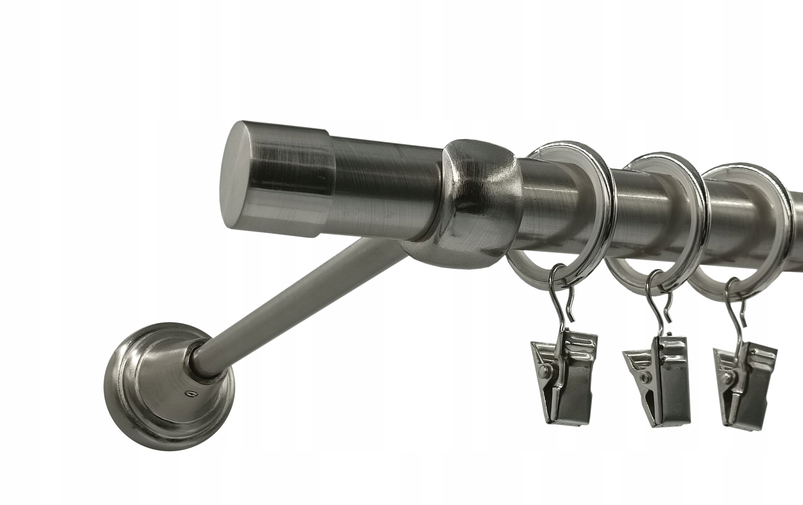 jednoduchá garnýž Luna Nikl fi19mm 400cm