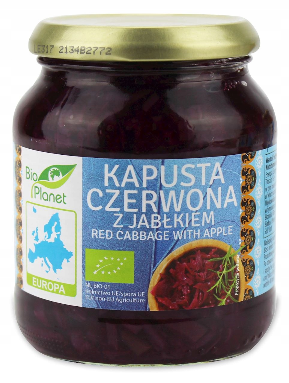 Levně Bio Planet Červené Kapusta S Jablkem Bio 340 g Bio Planet