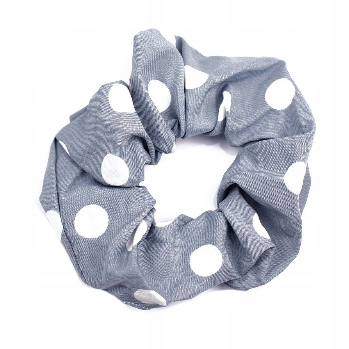 

Gumka do włosów frotka Scrunchies kropki Szara