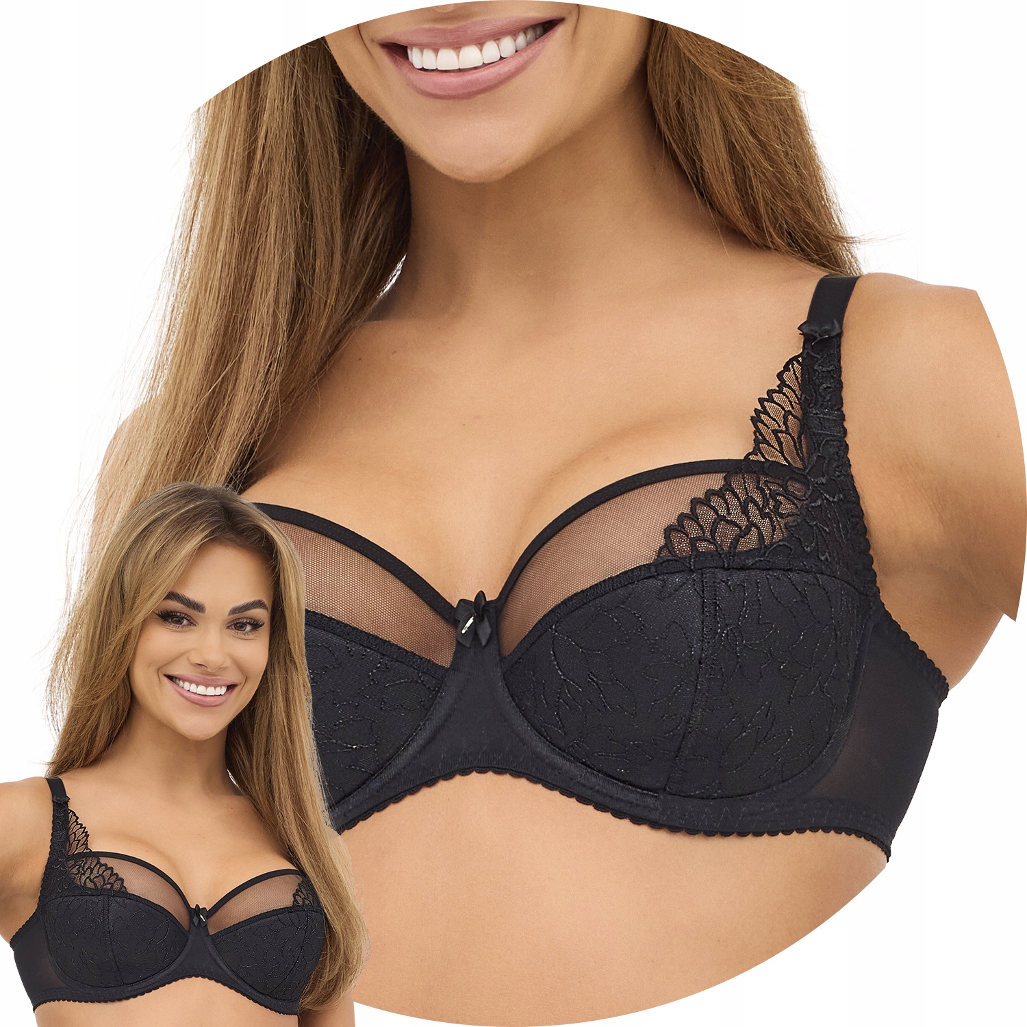 Gaia 1300 Maja Polovyztužená podprsenka Semi Soft černá 70I