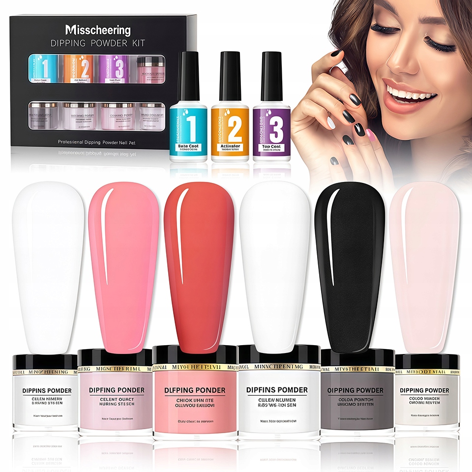 Velká sada na manikúru Titanová 6 barev