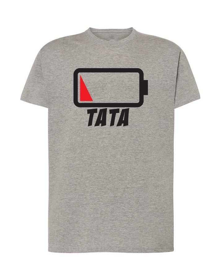 

Koszulka dla taty do zestawu Baterie, szara 4XL