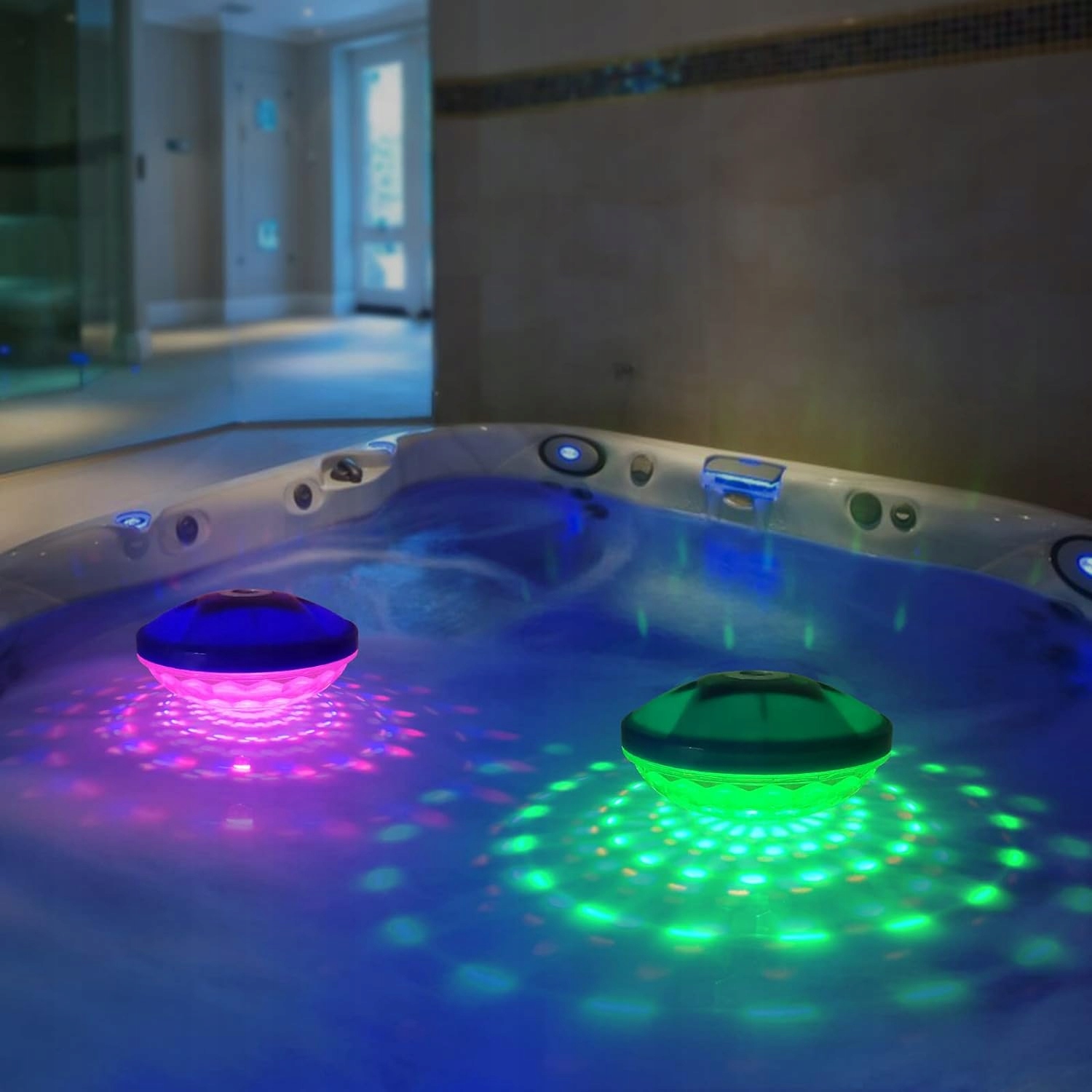 Rukars Pływające oświetlenie basenowe LED Lampa wodna do basenu/ oczka Kod producenta 4633897637887858307