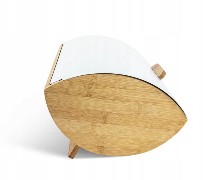 NOWOCZESNY CHLEBAK BAMBUSOWY POJEMNIK POKRYWA STALOWA EDENBERG EB 123 Marka Edenberg