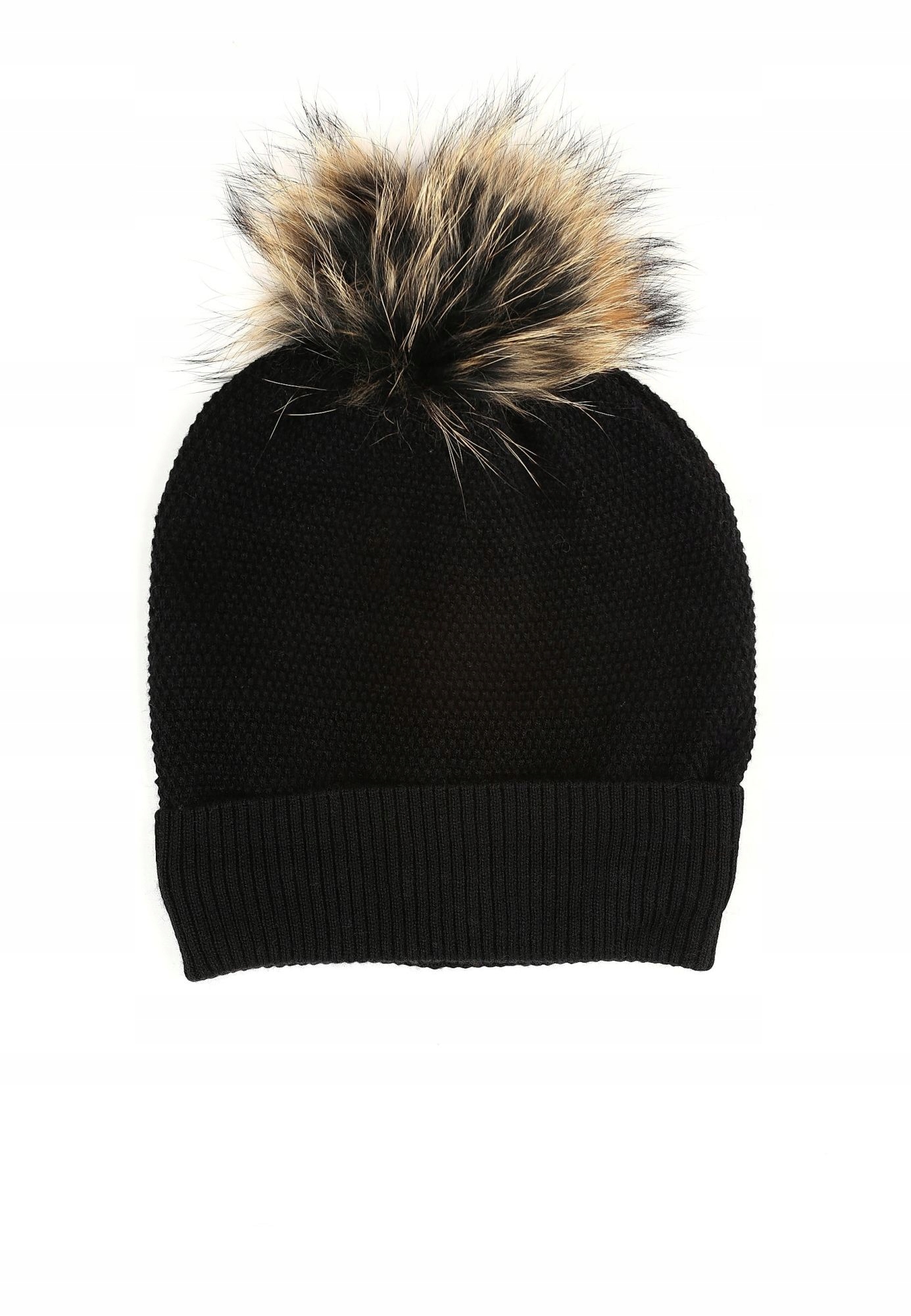 Born2Be Czarna Czapka UNISIZE Zima Rozmiar 188/48