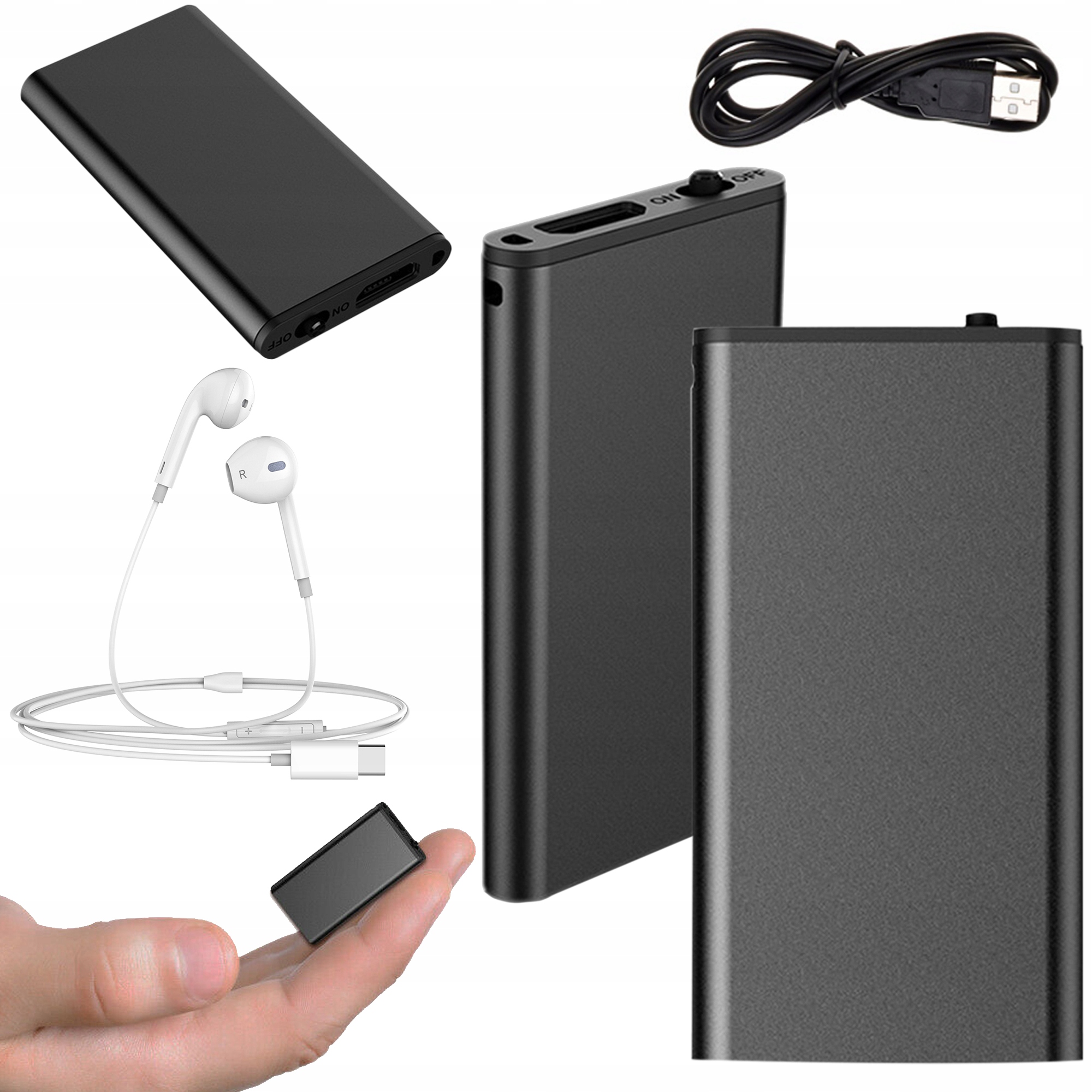 

Dyktafon Mini Mały Podsłuch Szpiegowski 8GB Vox