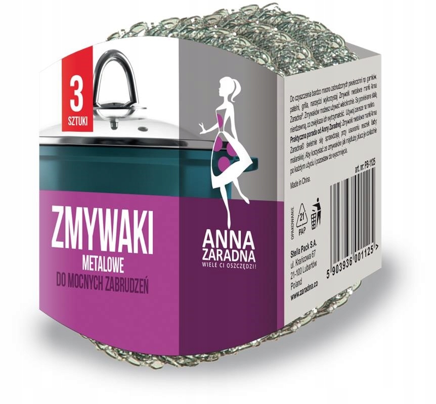 

Zmywak Kuchenny Metalowy Do Mycia 3szt A Zaradna