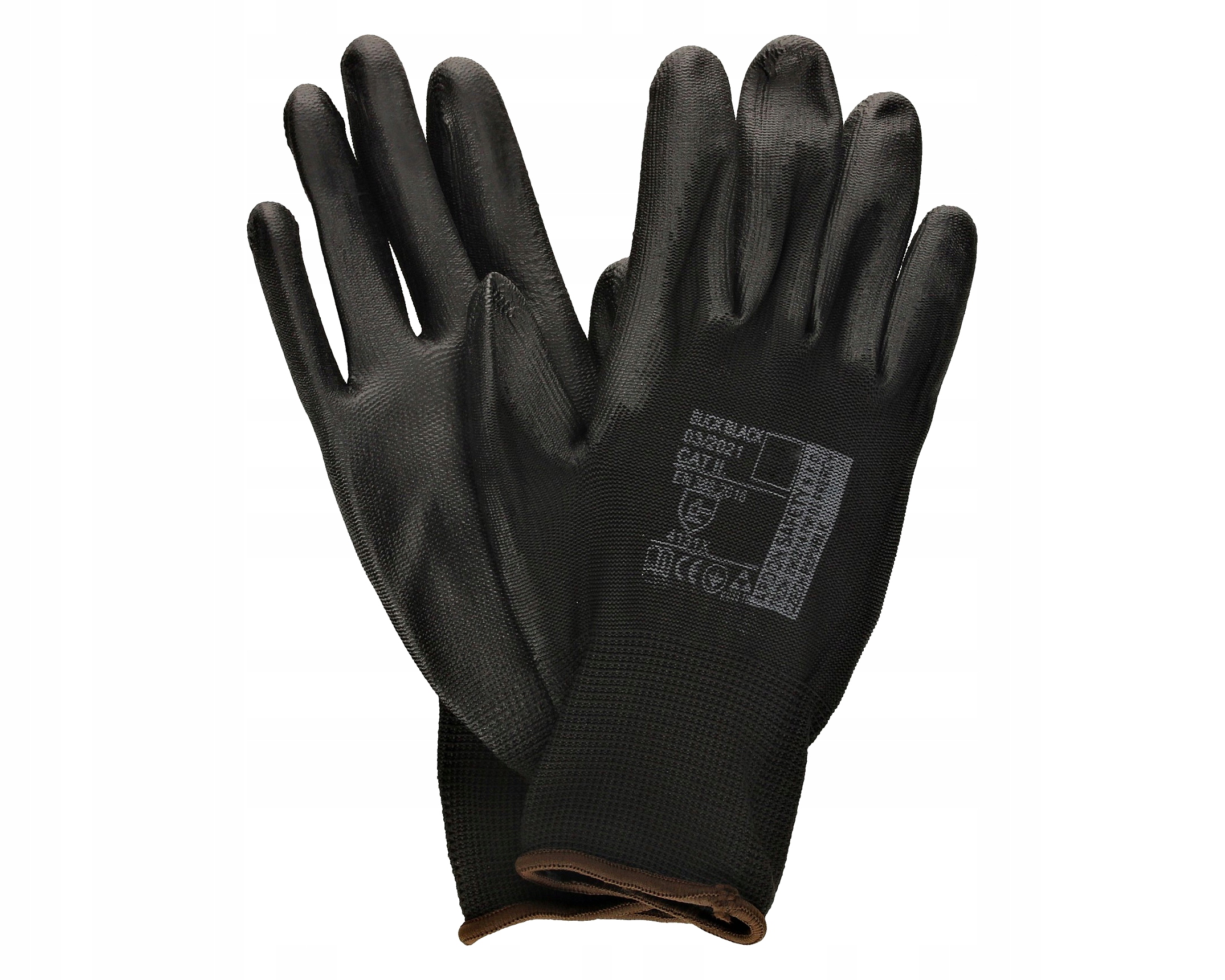 

Rękawice Powlekane Poliester Buck Pu Czarne 11 XXL