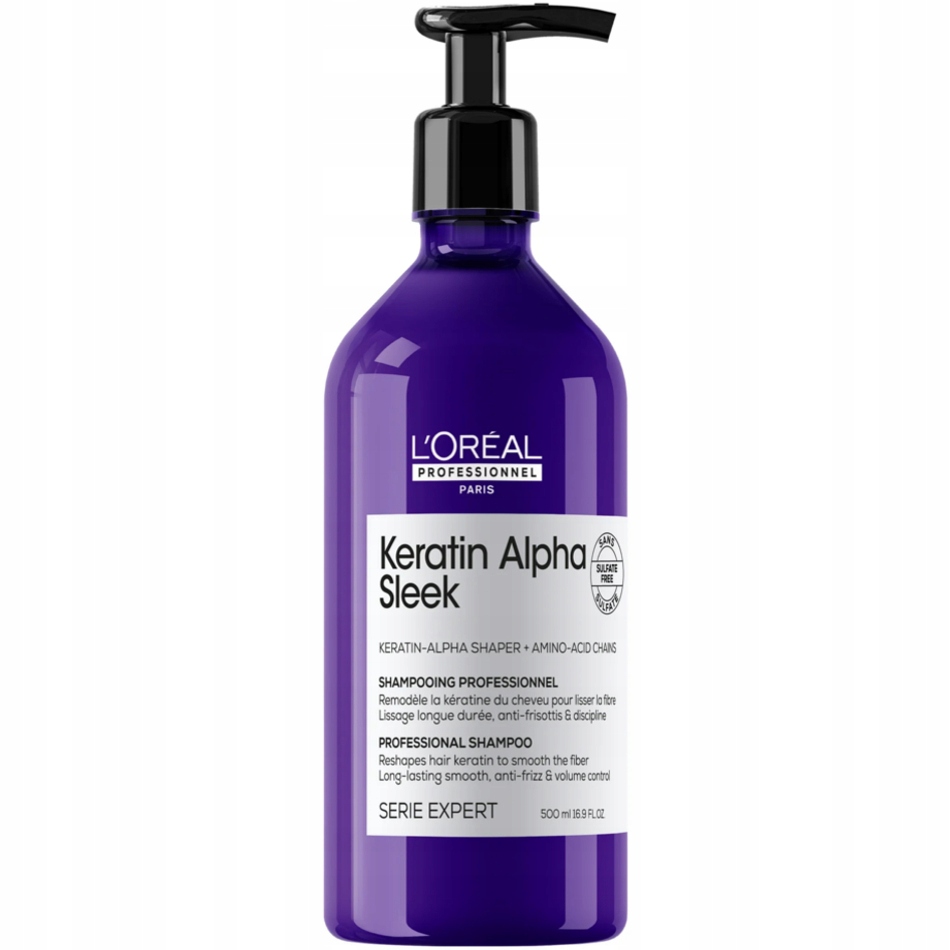Szampon wygładzający Loreal Keratin Alpha Sleek 500 ml