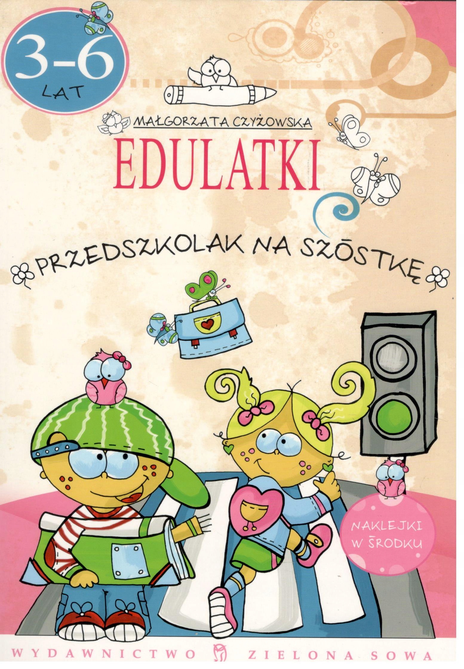 Edulatki przedszkolak na szóstkę naklejki 3-6 lat