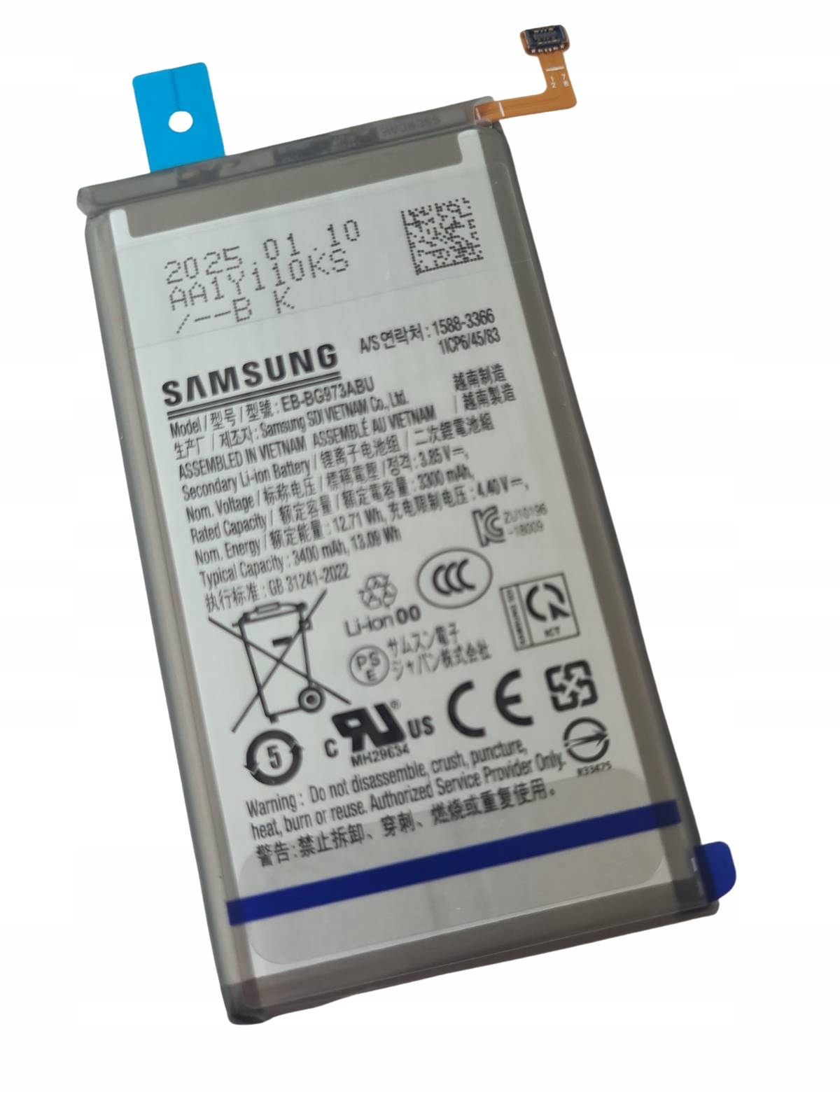 Org Nová originální baterie pro Samsung Galaxy S10 (SM-G973)