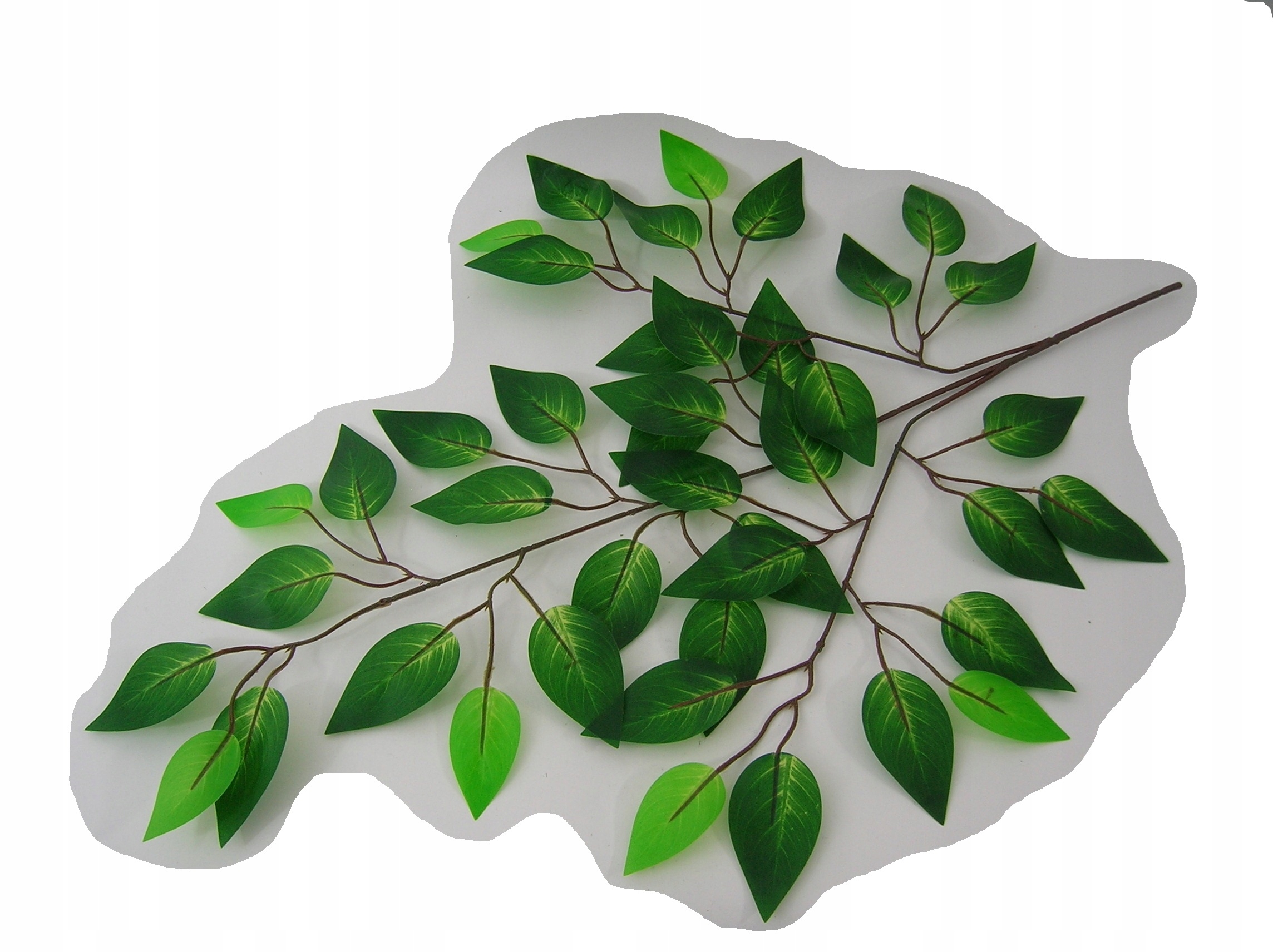 

Sztuczny Liść Beniamina Liść Zielono -żółty