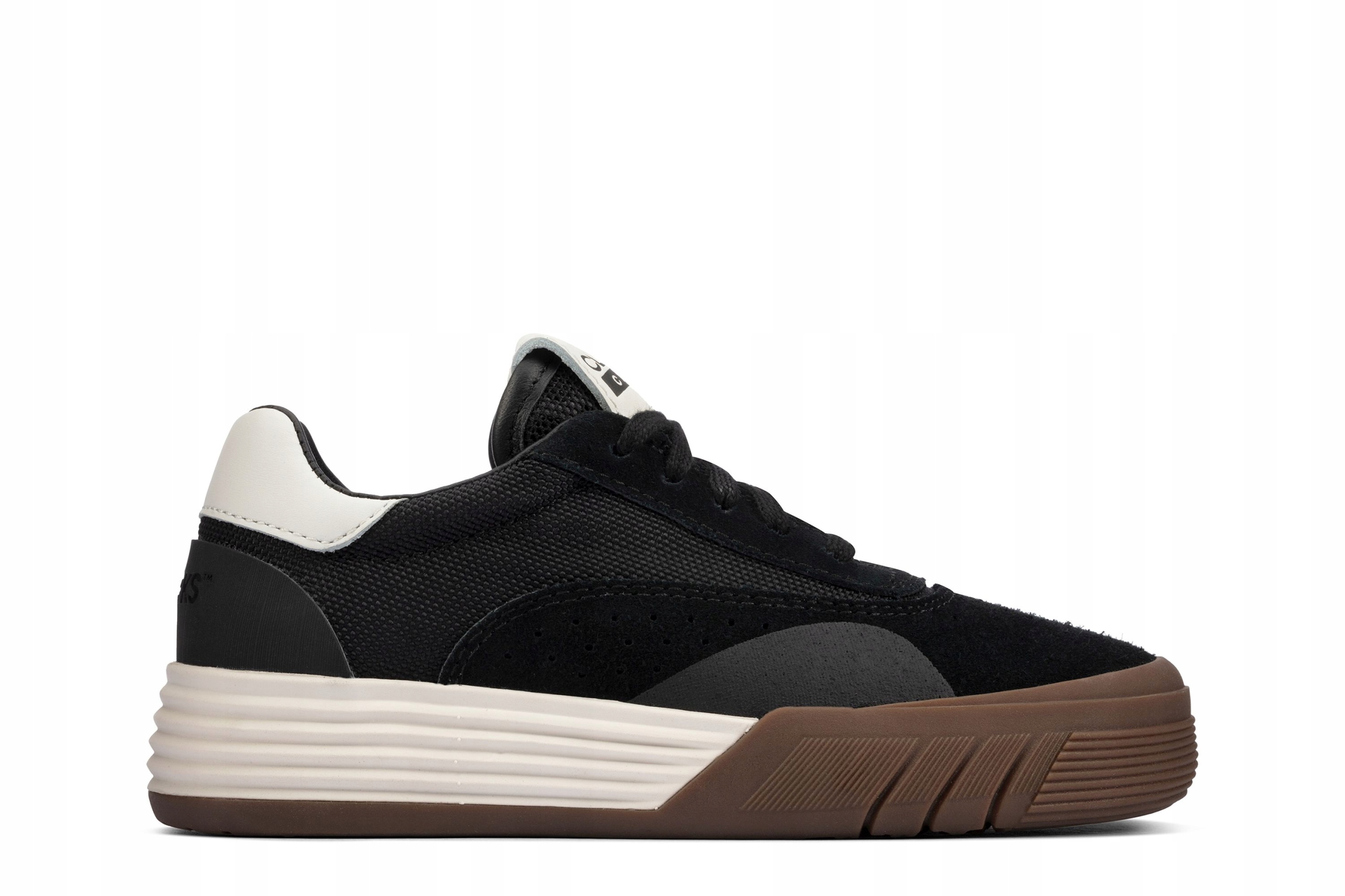 Buty dziecięce sportowe Clarks Cica 261614616 czarne skórzane zamsz 28