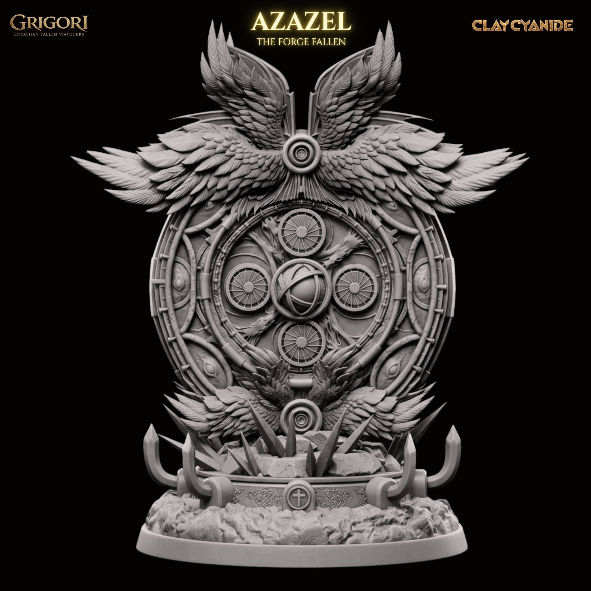 Figurka anděla Azazel the Forge-Fallen Grigori Clay Cyanide