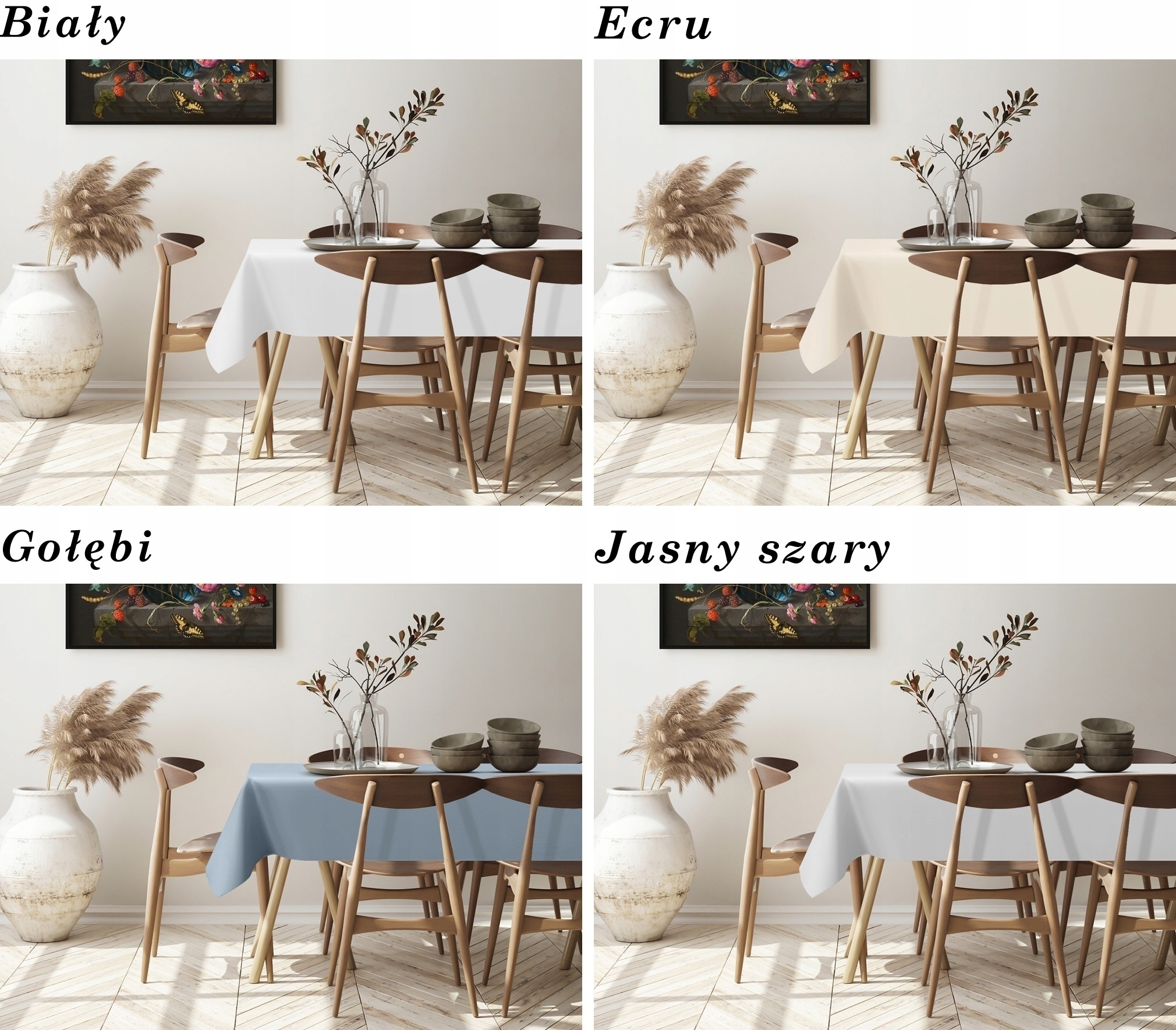 OBRUS PLAMOODPORNY - 4 SEASONS - KOLORY 160X120 CM Typ obrus