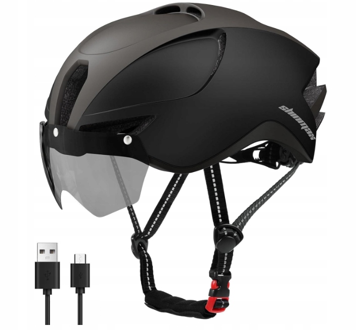 Shinmax Cyklistická přilba pro dospělé s Usb světlem