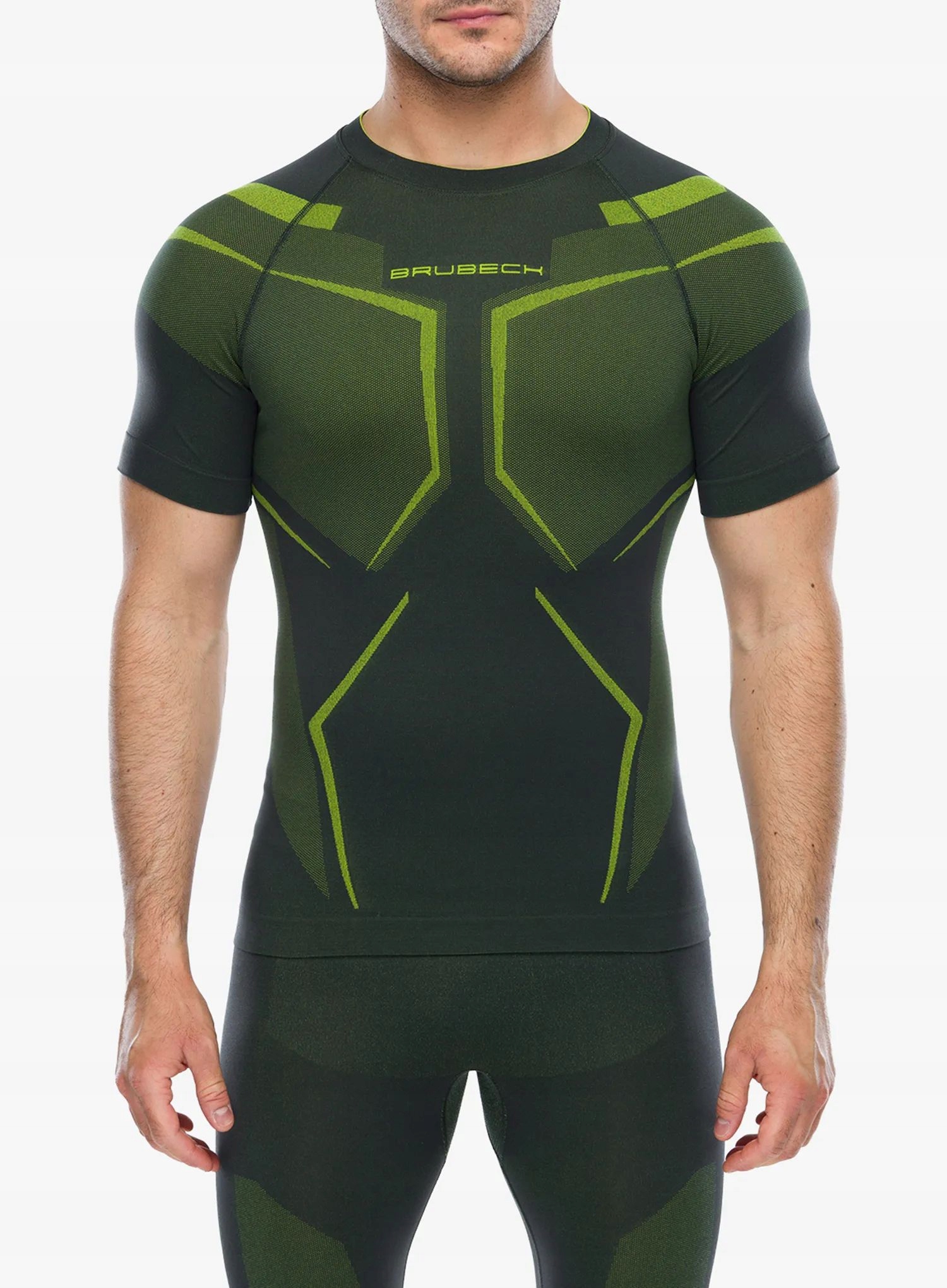 Koszulka termoaktywna Brubeck Dry Ss graphite/lime S
