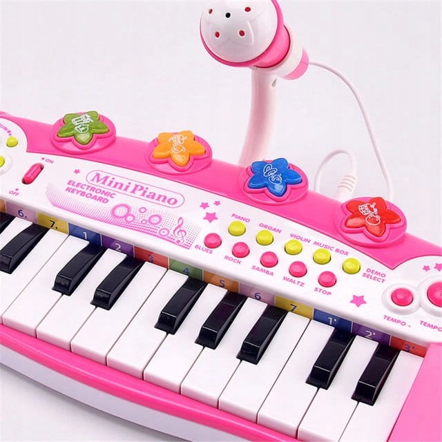 INTERAKTYWNE PIANINKO ORGANY Z MIKROFONEM ŚWIATŁO MELODIE Certyfikaty, opinie, atesty CE EN 71