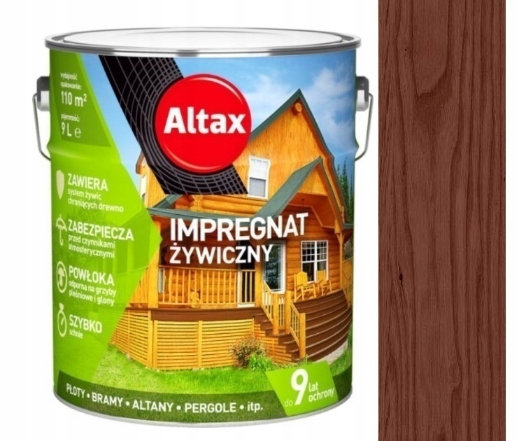

Altax Impregnat Żywiczny Do Drewna 9L Orzech