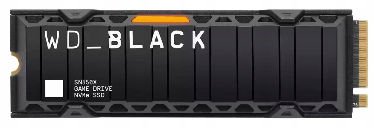 Wd Black Ssd NVMe M.2 8TB PCIe SN850X,Gen4 , (R:7200, W:6600MB/s) chladič