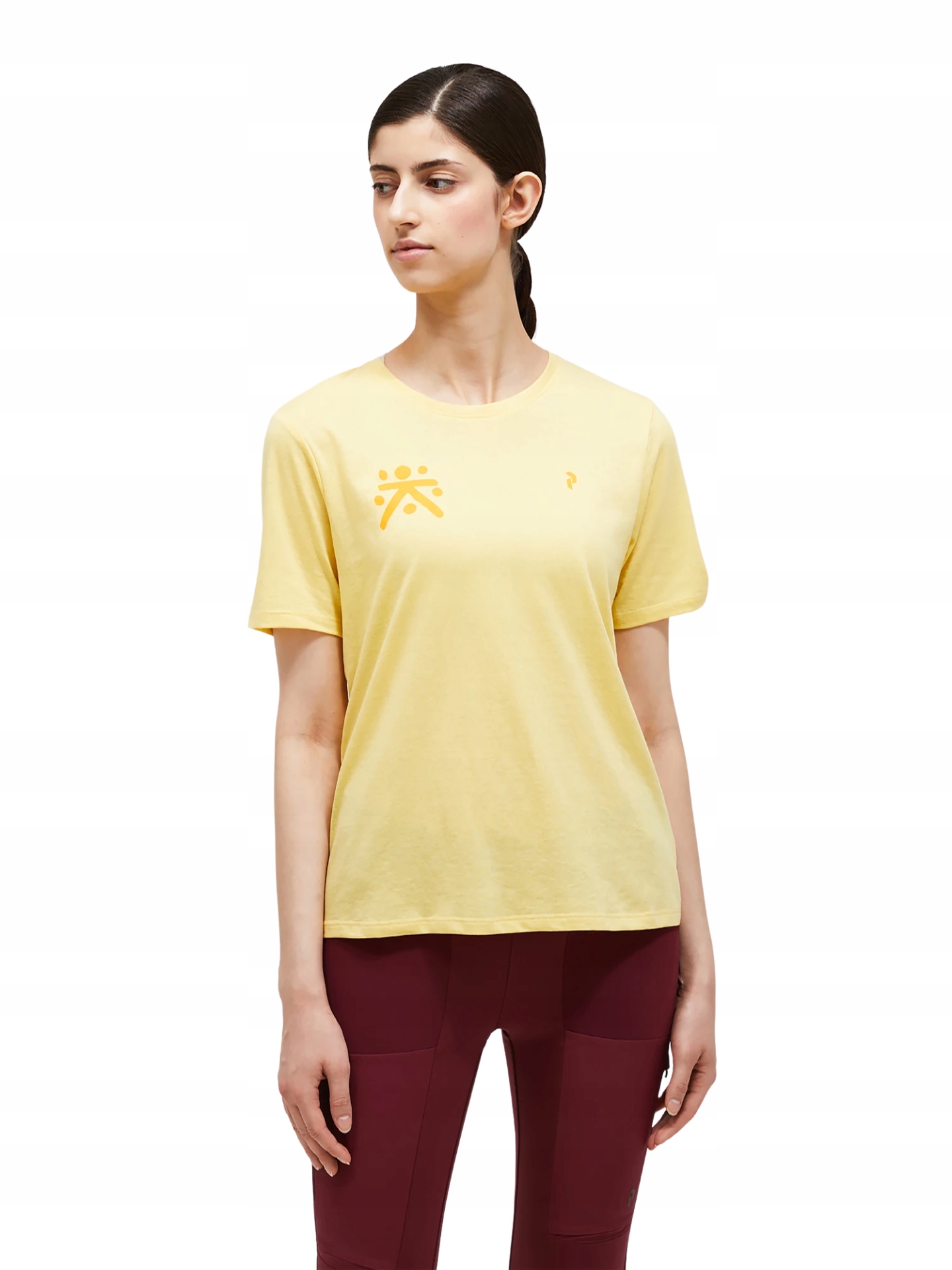 Tričko Peak Performance dámské Explore Graphic Tee žluté S
