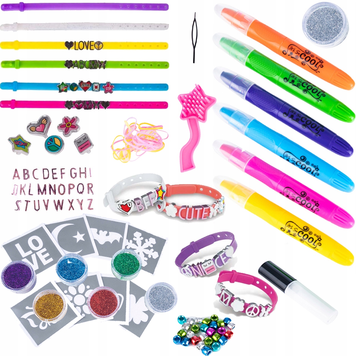 

Zestaw Do Bransoletek Farby do Włosów Tatuaże