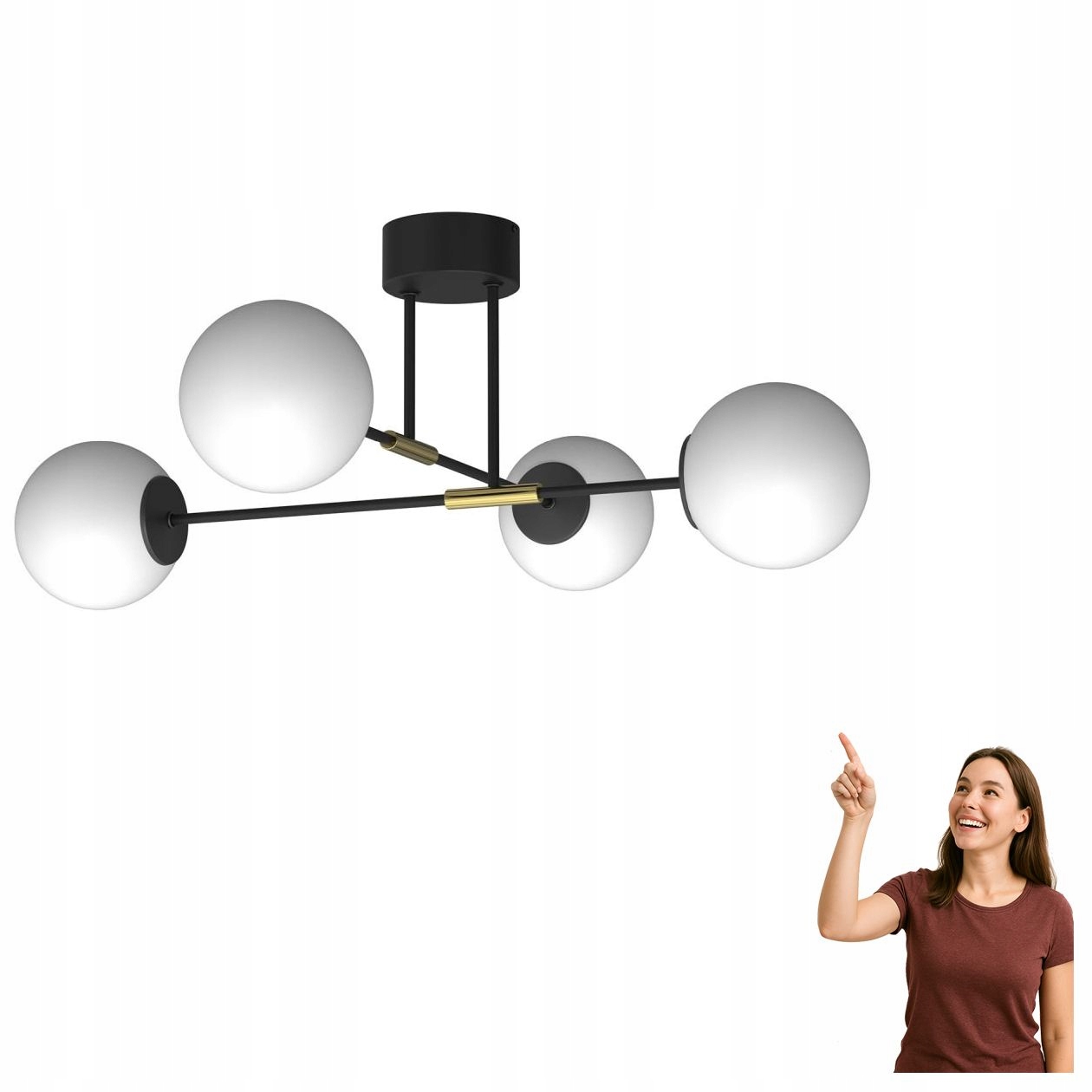 Stropní svítidlo Glame 4273 Luminex s kuličkou