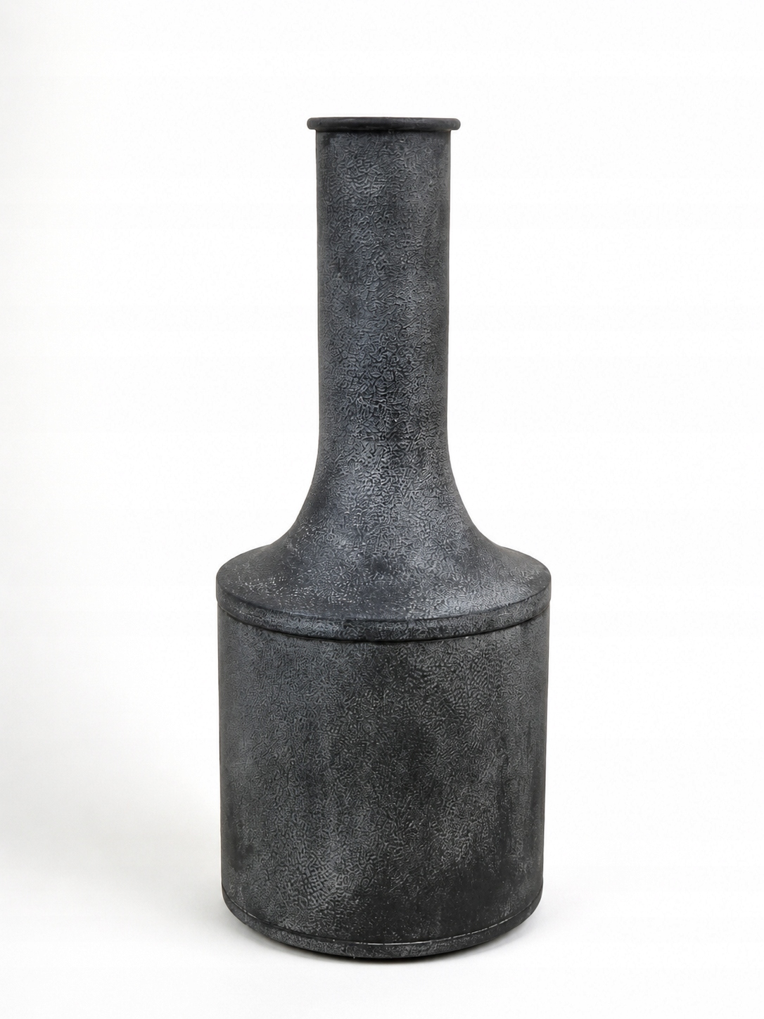Kovová váza Černá 38 cm Vintage Loft Rustikální Dekorace Ozdoba