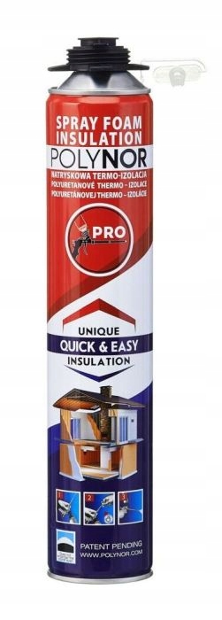 

Polynor Pro 750 ml Piana do Ociepleń Pur Izolacje
