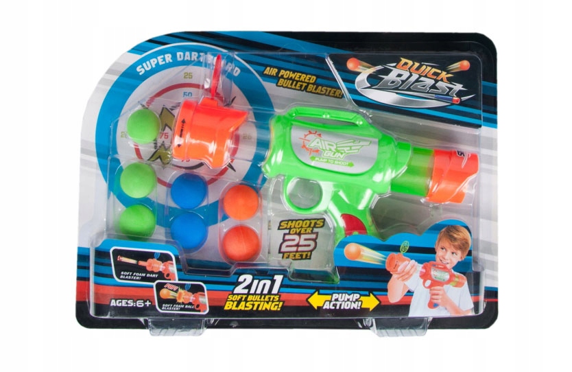 PISTOLET NA MIĘKKIE KULKI PIŁKI PIANKOWE WYRZUTNIA Rodzaj pistolety