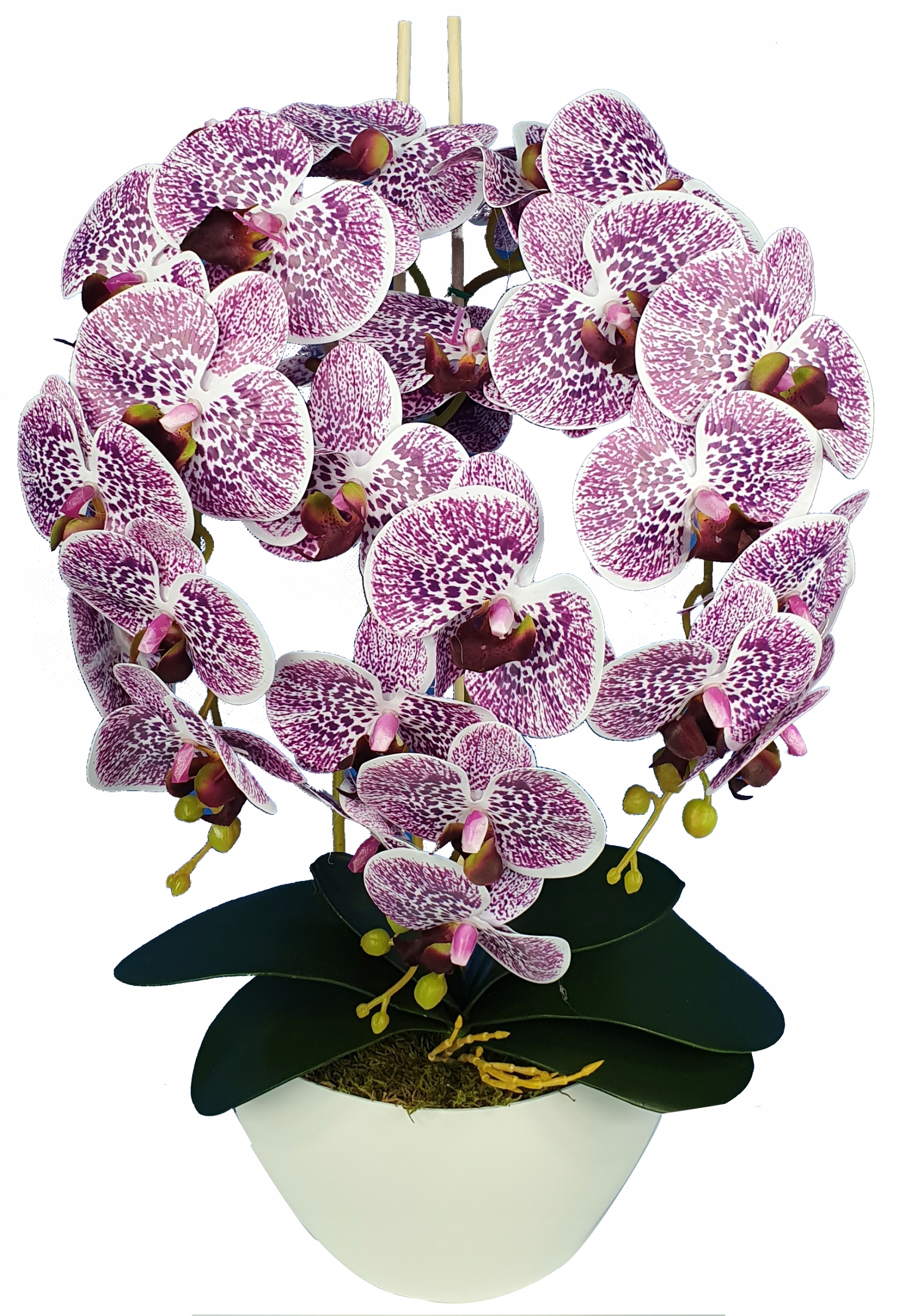 

Storczyk Sztuczny Kwiaty Orchidea 3P guma jak żywy