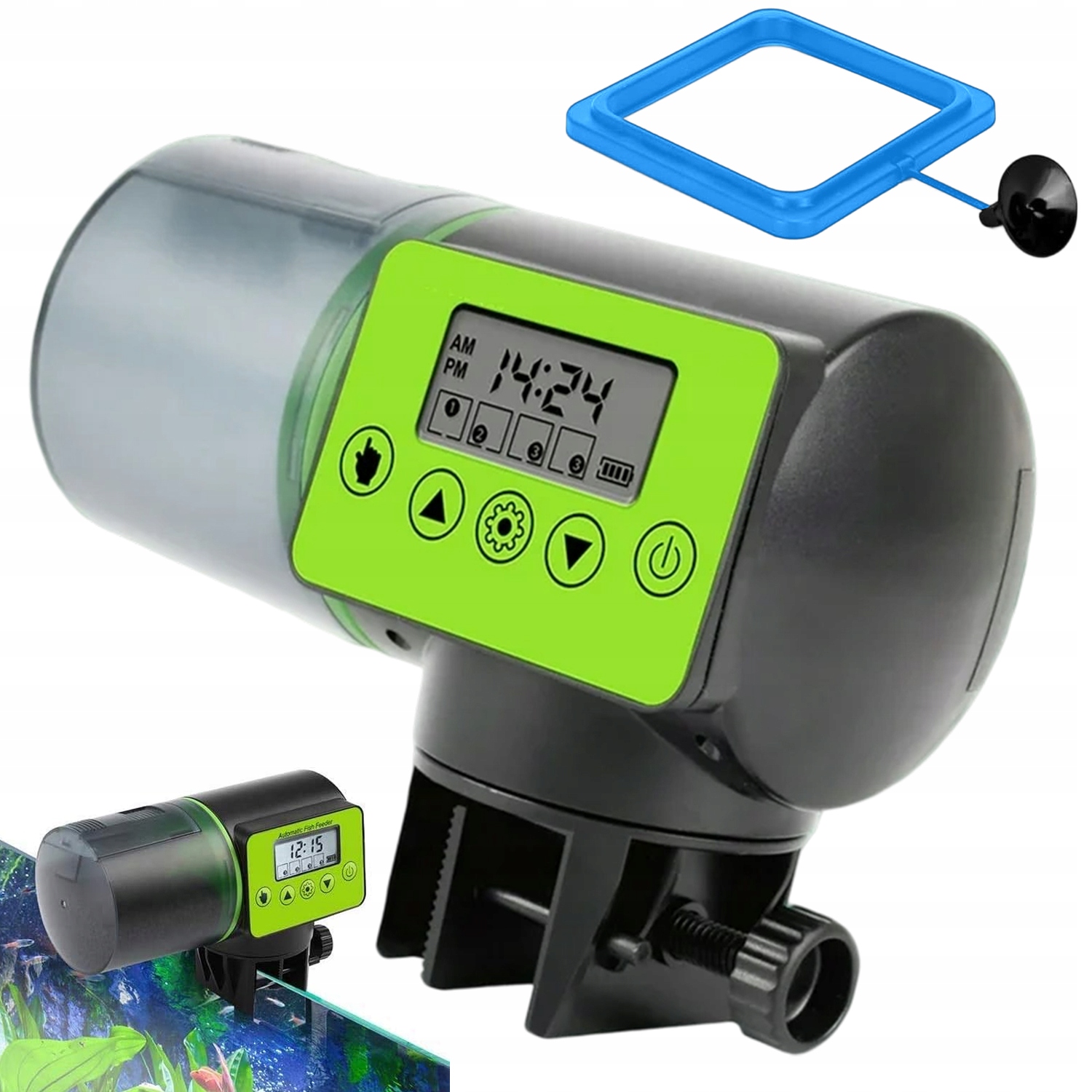 Levně Automatické Krmítko Pro Ryby S Kbelíkem 200 ML Na Granule