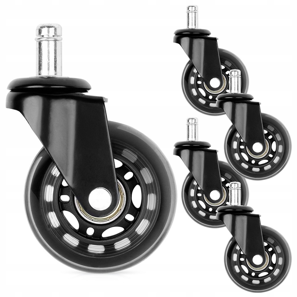Kolečka na křeslo Ikea kaučuková 6,3 cm 10 mm 5 ks