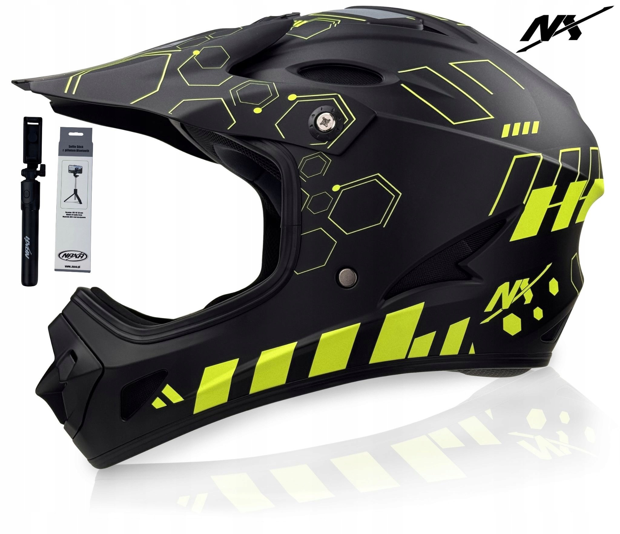 Cyklistická přilba Nx Dh Extreme Downhill Gogle G4/C Na Koloběžku Kolečkové Brusle vel. M