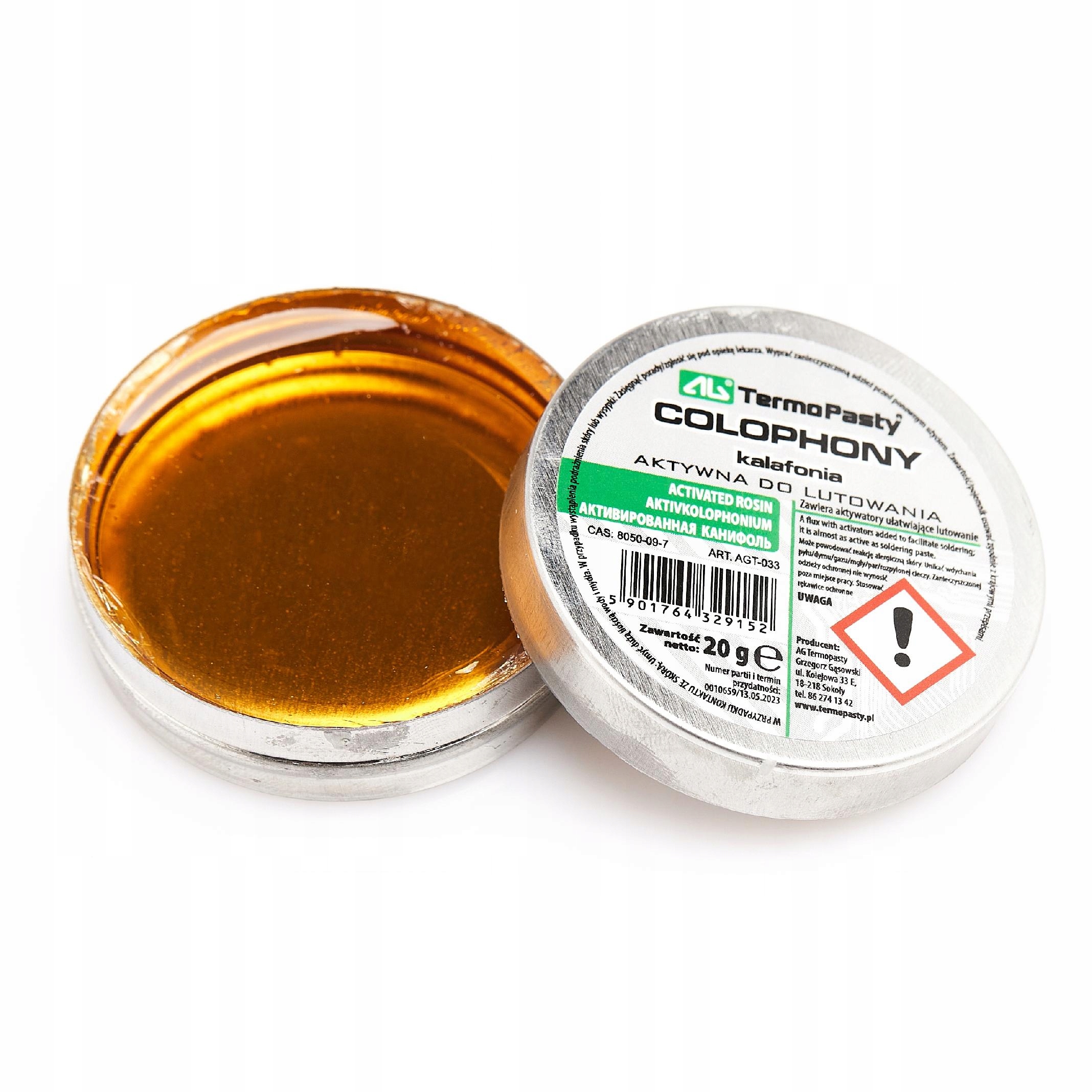 KALAFONIA AKTYWNA DO LUTOWANIA 20G Producent Techrebal