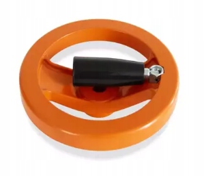 Ruční hliníkové kolo 125 mm s rukojetí