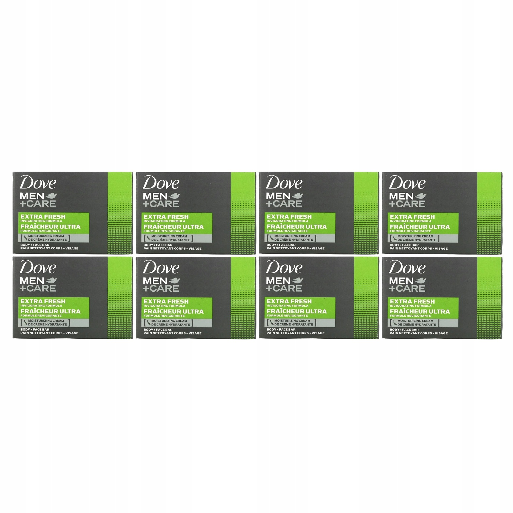 Dove Men Care Extra Fresh tuhé mýdlo pro muže 8 x 100 g