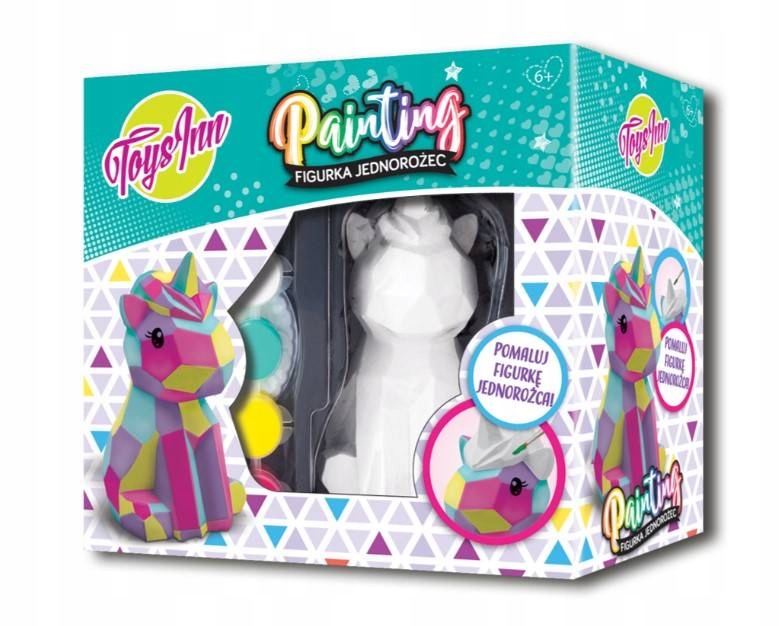 

Figurka Do Pomalowania Jednorożec + farby pędzelek