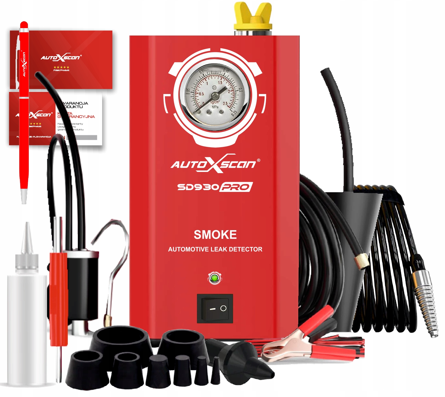 PROFESJONALNY GENERATOR DYMU AUTOXSCAN TESTER SZCZELNOŚCI ZADYMIARKA