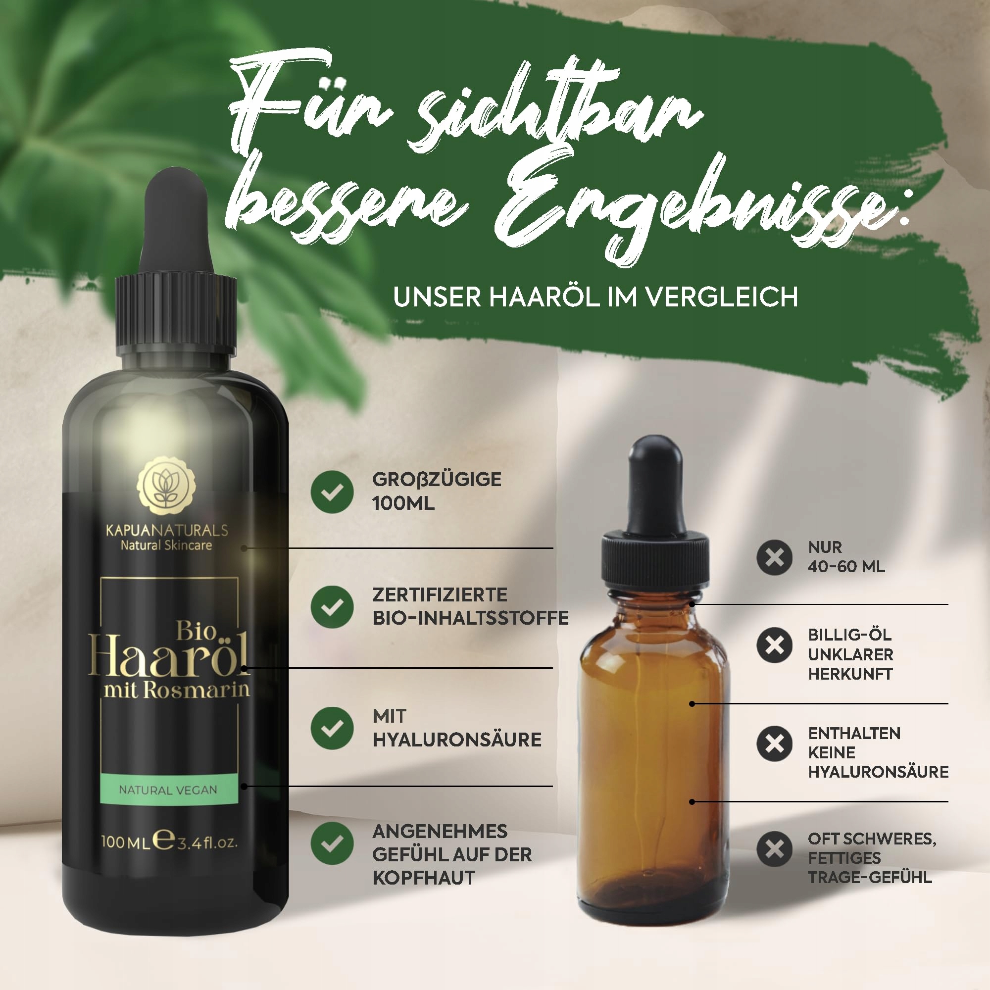 BIO Olejek Rozmarynowy Do Włosów 100ml Z Kwasem Hialuronowym I Biotyną — miniatura 4