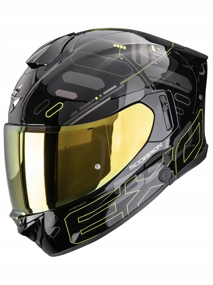 Integrálna motocyklová prilba Scorpion EXO-530 Air Fond Black-Neon yellow L