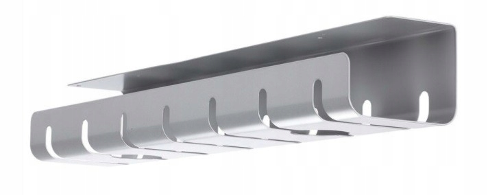 

Organizator kabli (montaż podbiurkowy) srebrny