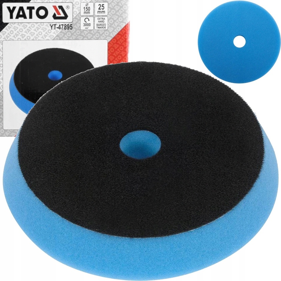 Gąbka Polerska Pad Na Rzep 130/150mm Bardzo Twarda