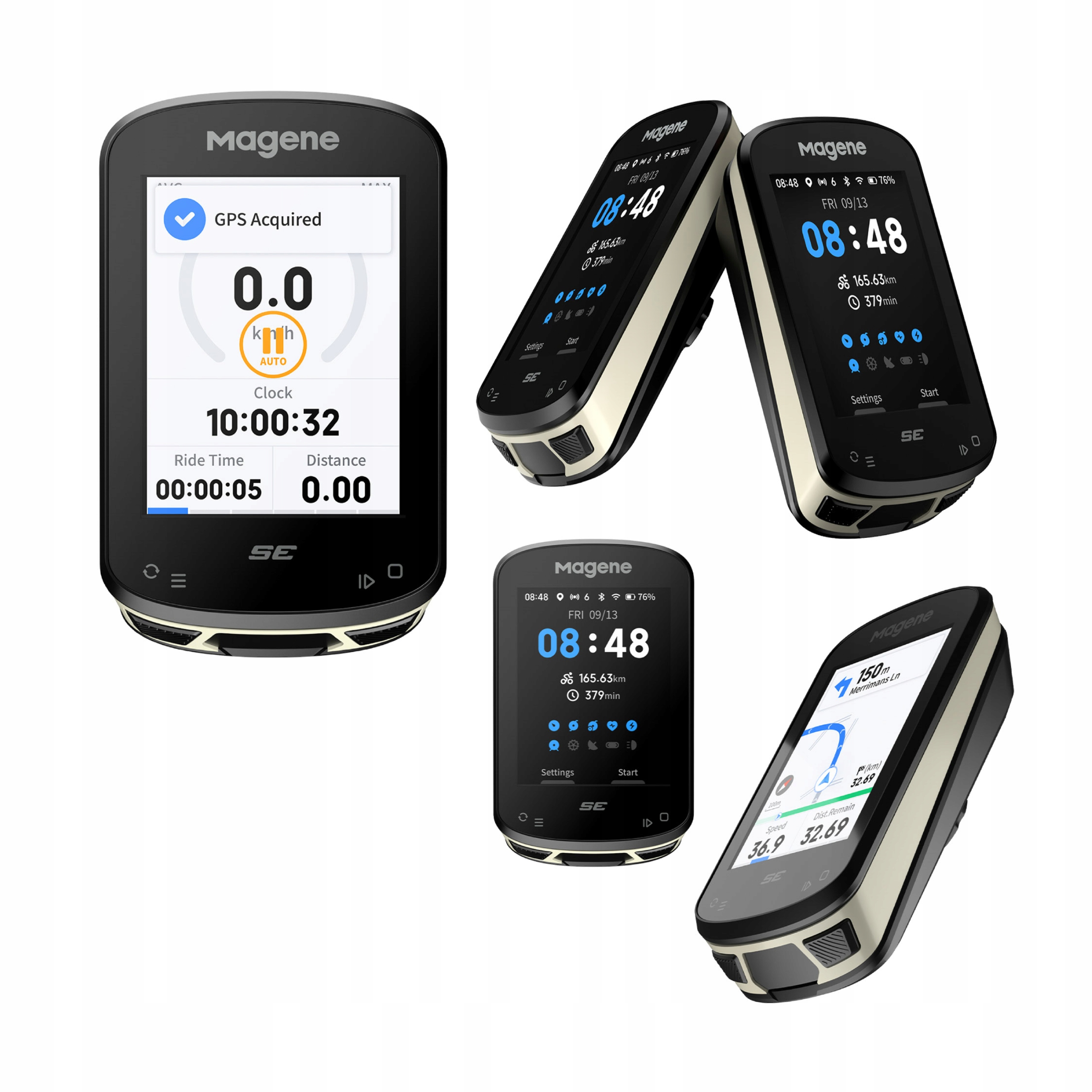 Komputer Rowerowy Licznik Gps Wifi Bluetooth Ant+ J.polski Magene C506SE