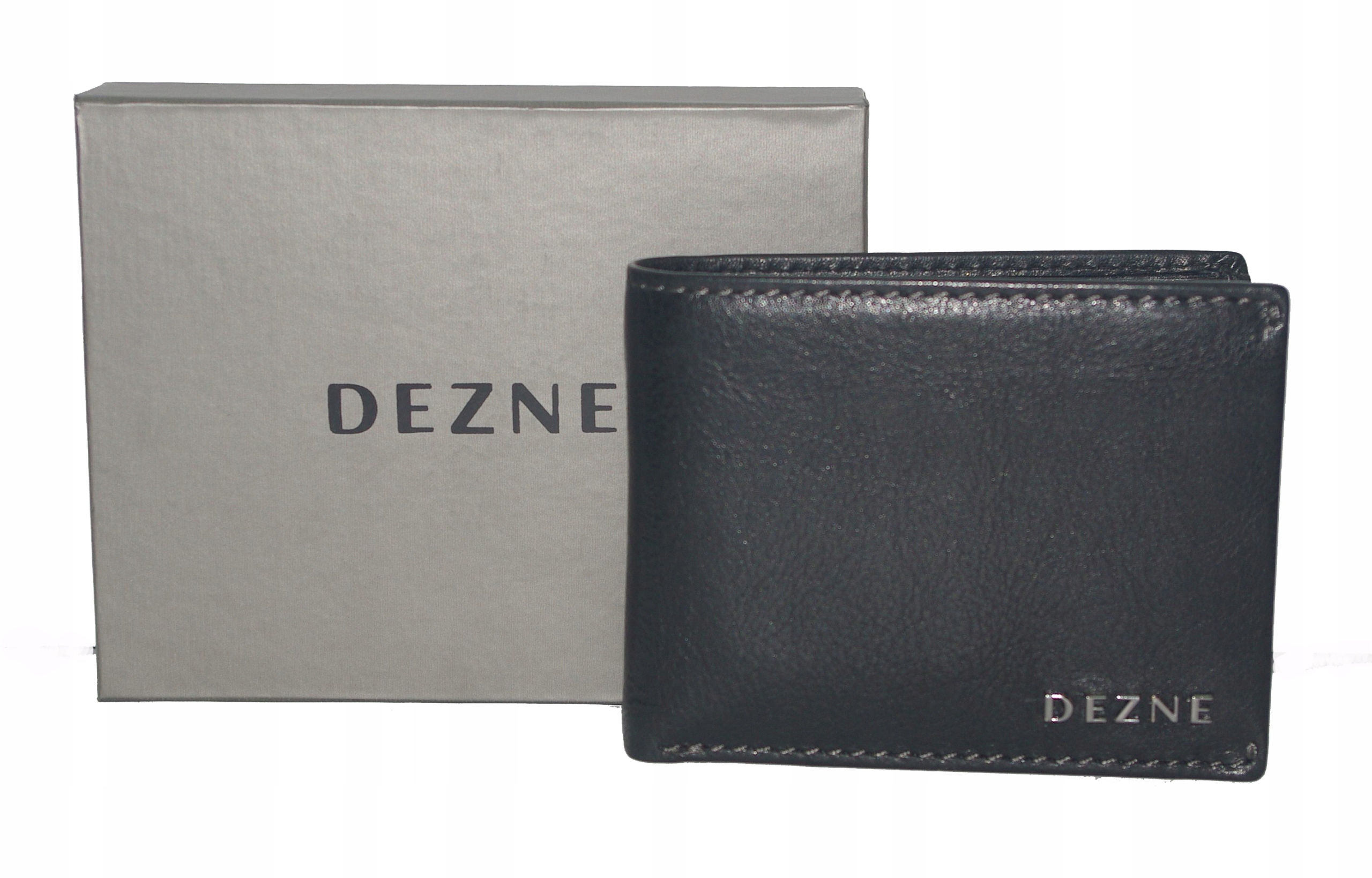 Dezne malá pánská kožená peněženka černá Rfid
