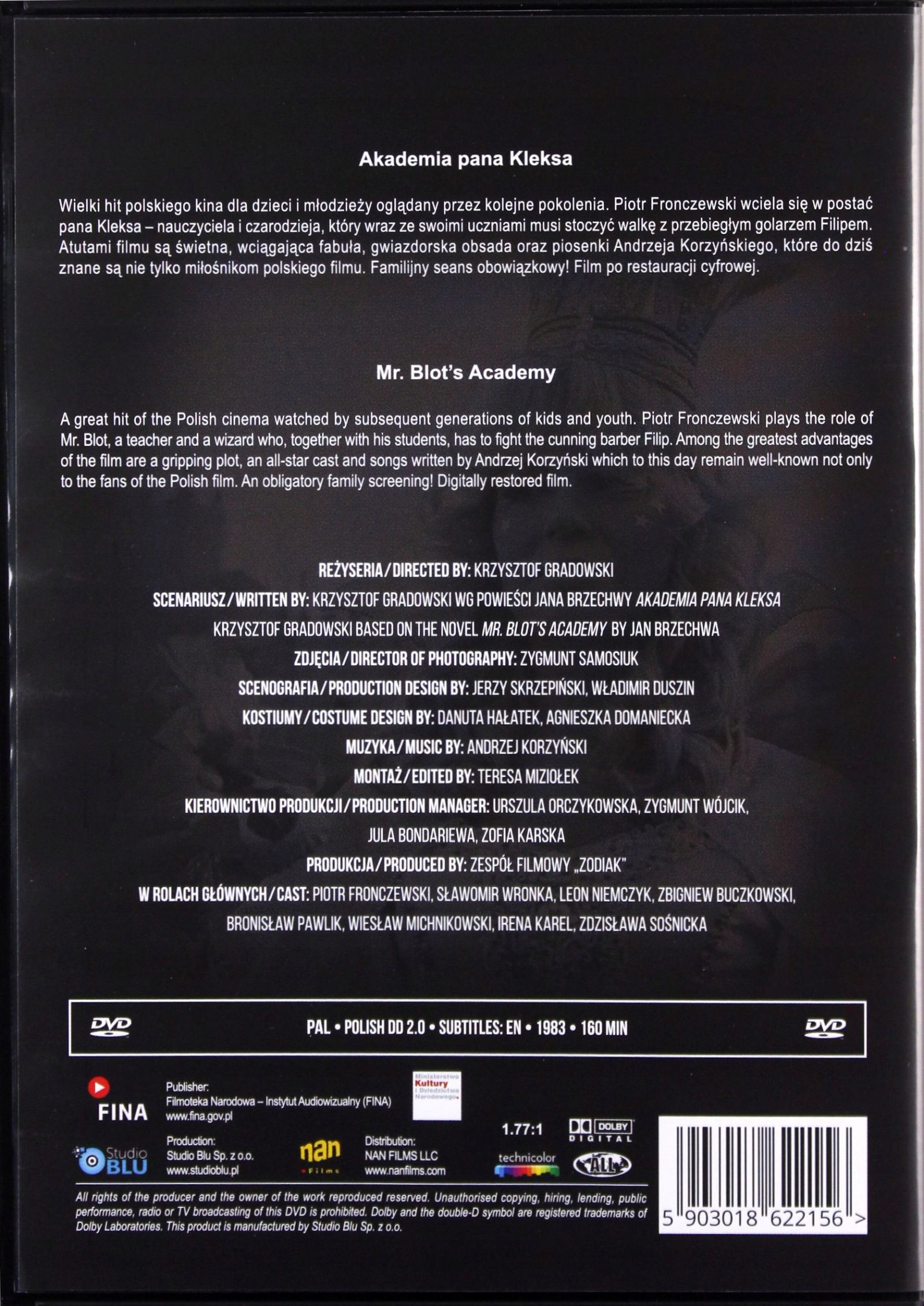 AKADEMIA PANA KLEKSA [DVD] Stan opakowania oryginalne